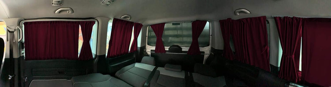 BREMER SITZBEZÜGE Mass Gardinen Vorhänge Sonnenschutz kompatibel mit VW T4 Transporter Caravelle Lan