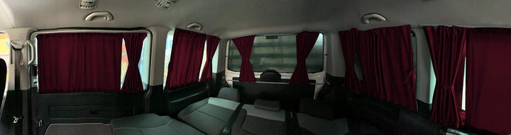 BREMER SITZBEZÜGE Mass Gardinen Vorhänge Sonnenschutz kompatibel mit VW T4 Transporter Caravelle Lan