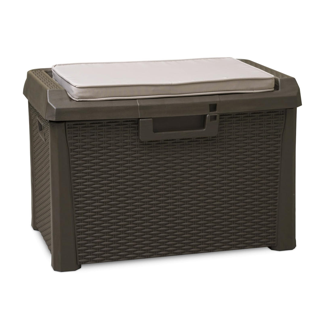 TOOMAX Art. 170 Kissen Compact Box Santorini Plus, 73 x 50,5 x 49,5 cm, braun