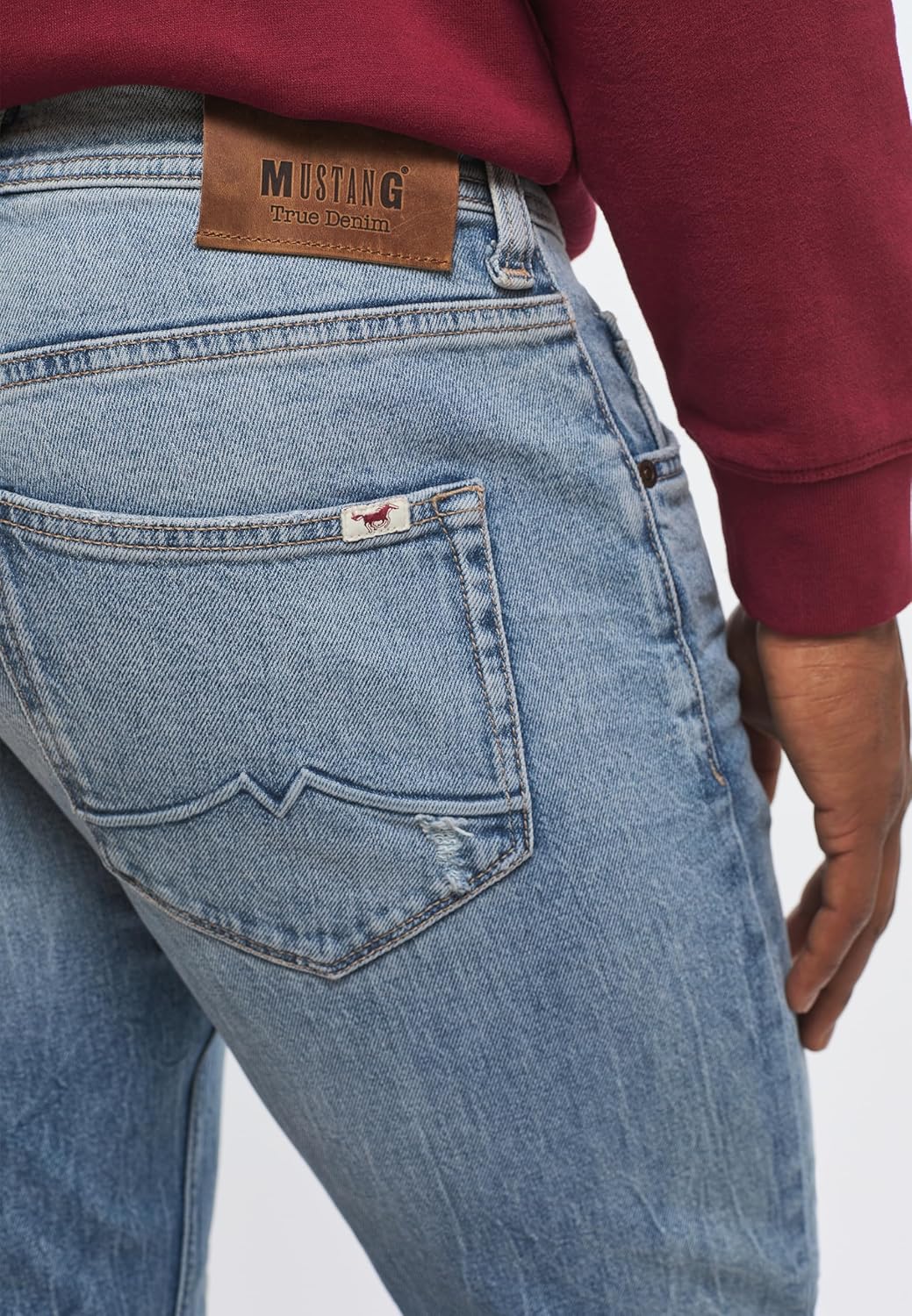 MUSTANG Herren Oregon Tapered Jeans 38W / 32L Mittelblau 584, 38W / 32L Mittelblau 584