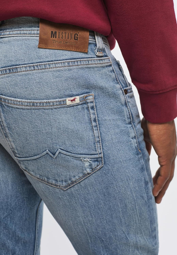 MUSTANG Herren Oregon Tapered Jeans 38W / 32L Mittelblau 584, 38W / 32L Mittelblau 584