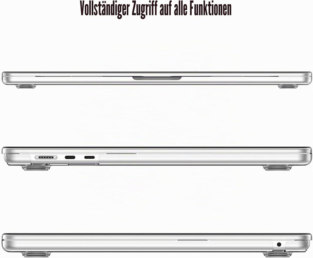 Fintie Hülle Kompatibel mit MacBook Air 15 Zoll M4 M3 M2 A3241 A3114 A2941 (2025-2023), Ultradünne H
