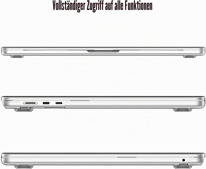 Fintie Hülle Kompatibel mit MacBook Air 15 Zoll M4 M3 M2 A3241 A3114 A2941 (2025-2023), Ultradünne H