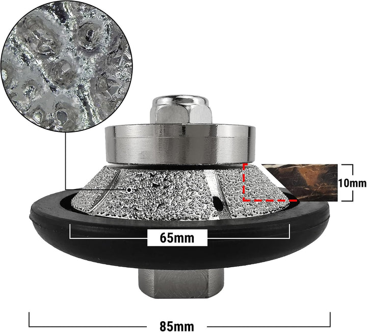 NBB Diamant-Profilscheibe Diamantfräser Fräsbohrer Trennreibahle Profilierungs-Bit für Porzellan Fli