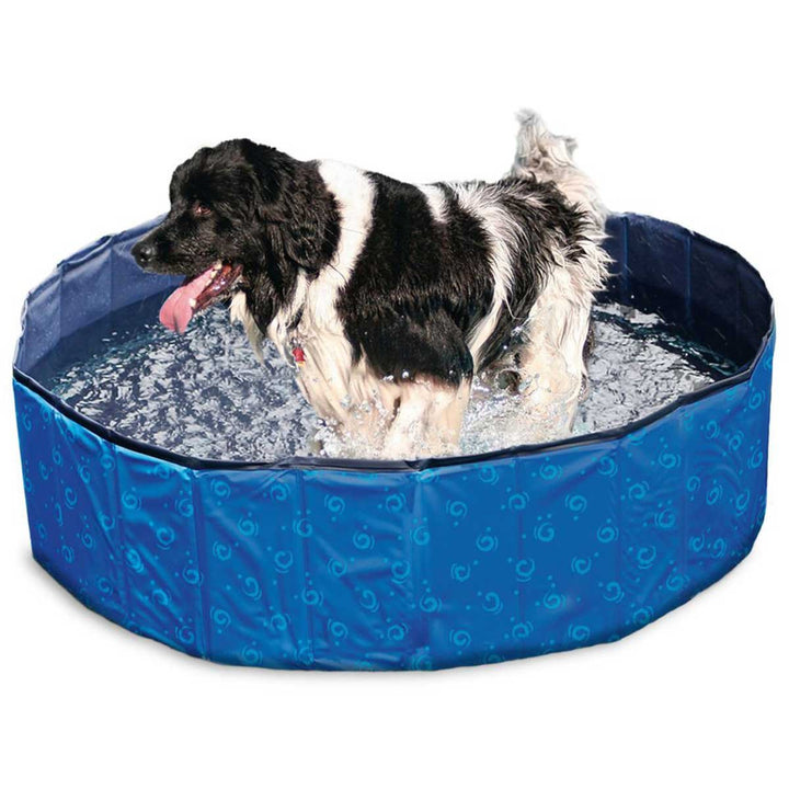 Karlie 521481 Doggy Pool H: 30 cm ø: 120 cm blau Blau L: 120 cm B: 120 cm H: 30 cm, Blau L: 120 cm B