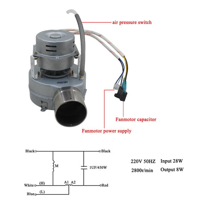 Radiallüfter 230v mit rückstauklappe gebläsemotor saugventilator zentrifugalventilator zentrifugallü