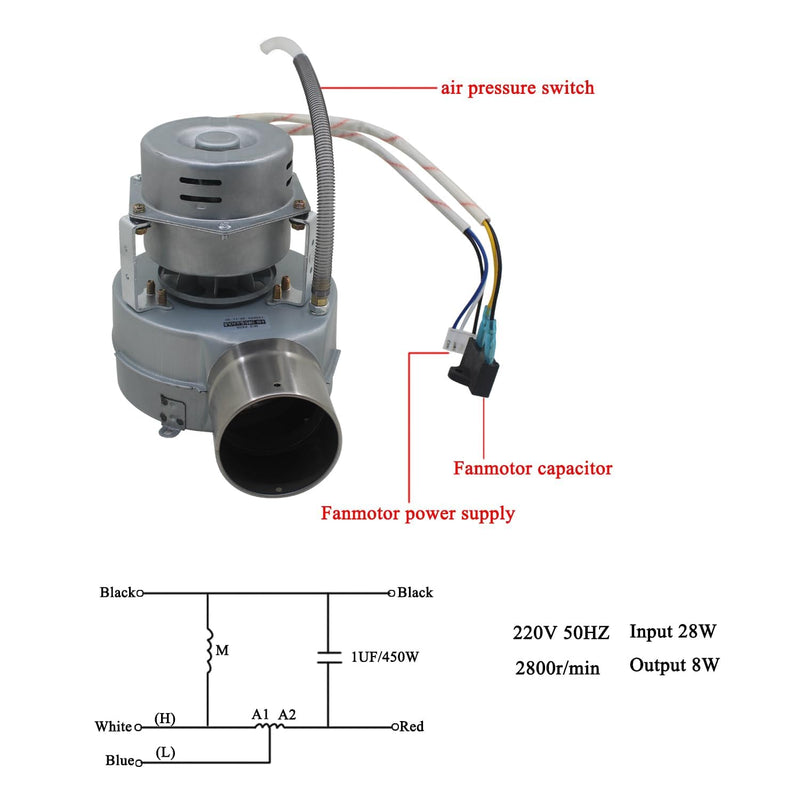 Radiallüfter 230v mit rückstauklappe gebläsemotor saugventilator zentrifugalventilator zentrifugallü