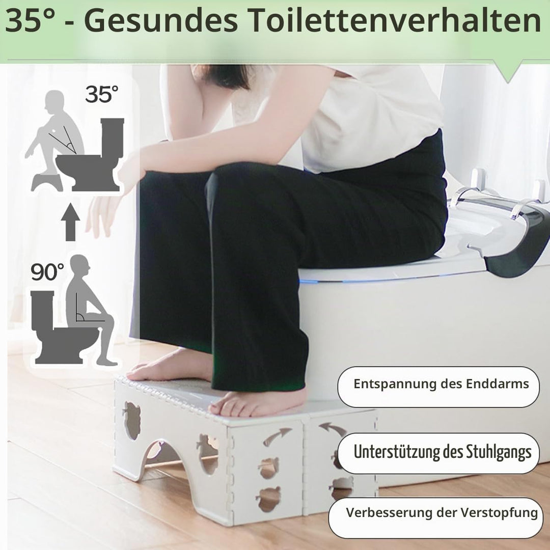 Toilettenhocker Klappbar Erwachsene - Kinder Hocker Badezimmer, WC Hocker Toilette, Klappbarer Toile