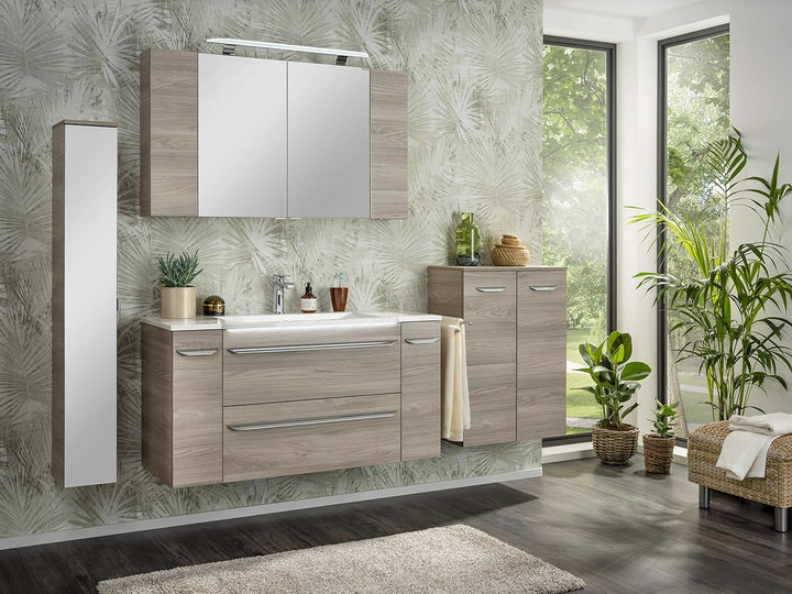 FACKELMANN Unterschrank Luxor mit Apothekerauszug/Badschrank mit Soft-Close/Masse (B x H x T): ca. 2
