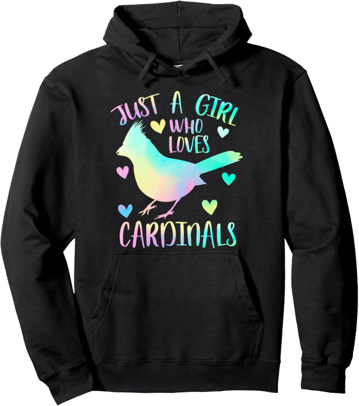 Nur ein Mädchen, das Kardinäle liebt Pullover Hoodie