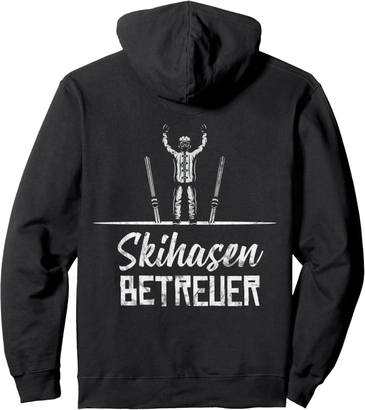 Skihasen Betreuer Skifahren Snowboard Skifahrer Pullover Hoodie