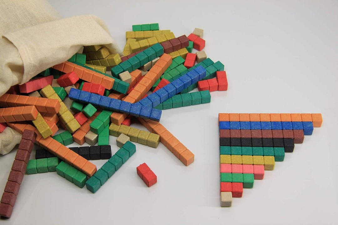 WISSNER® aktiv Lernen - 126 Farbige Rechenstäbe Cuisenaire - RE-Wood & 080813.000 aktiv Lernen-Schül