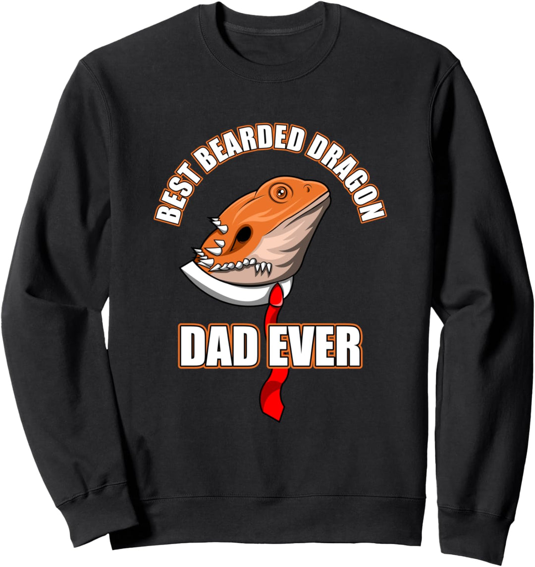 Bartagame Papa Reptilien Lustiger Spruch Sweatshirt
