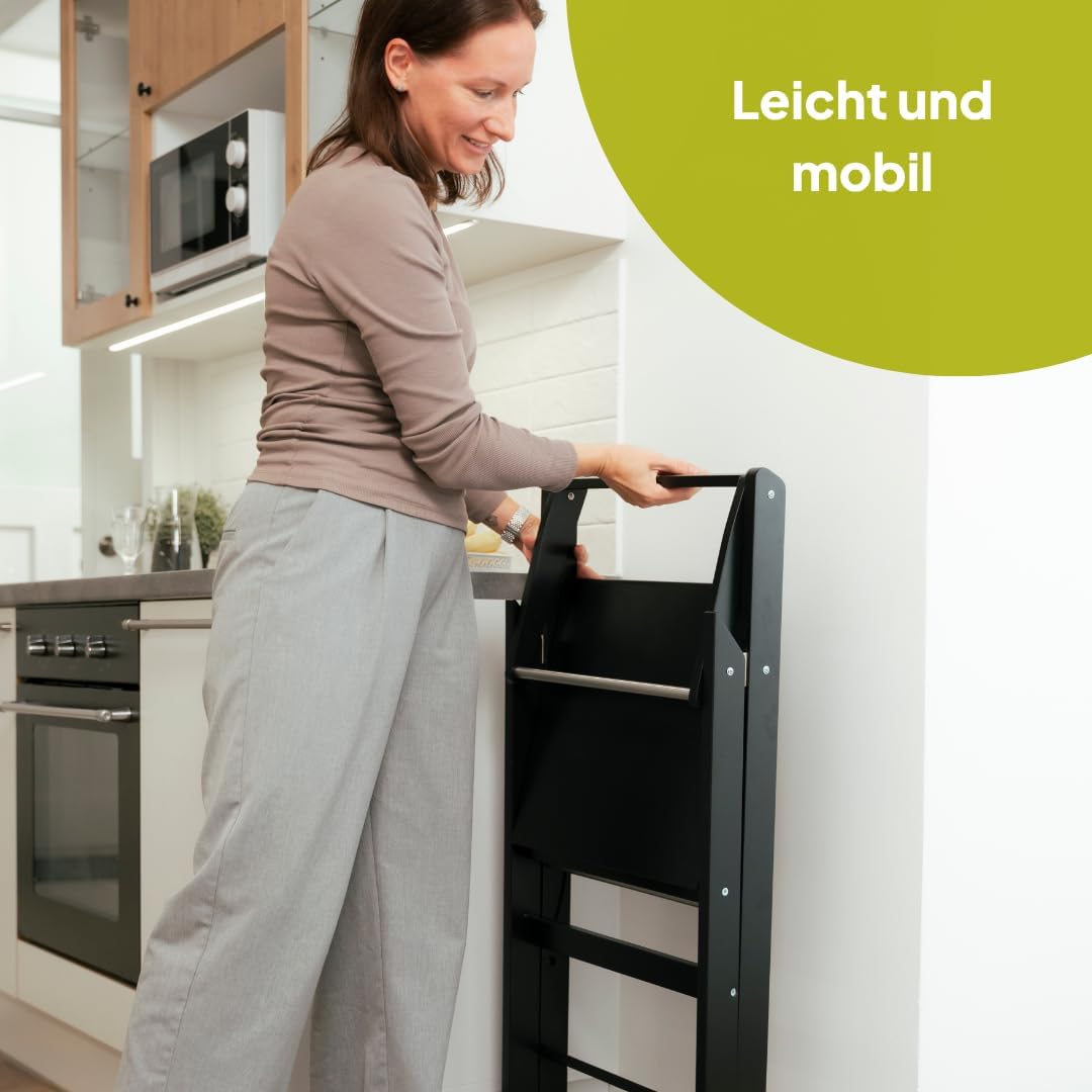 Ette Tete Faltbarer Lernturm mit Verstellbarer Höhe STEP&