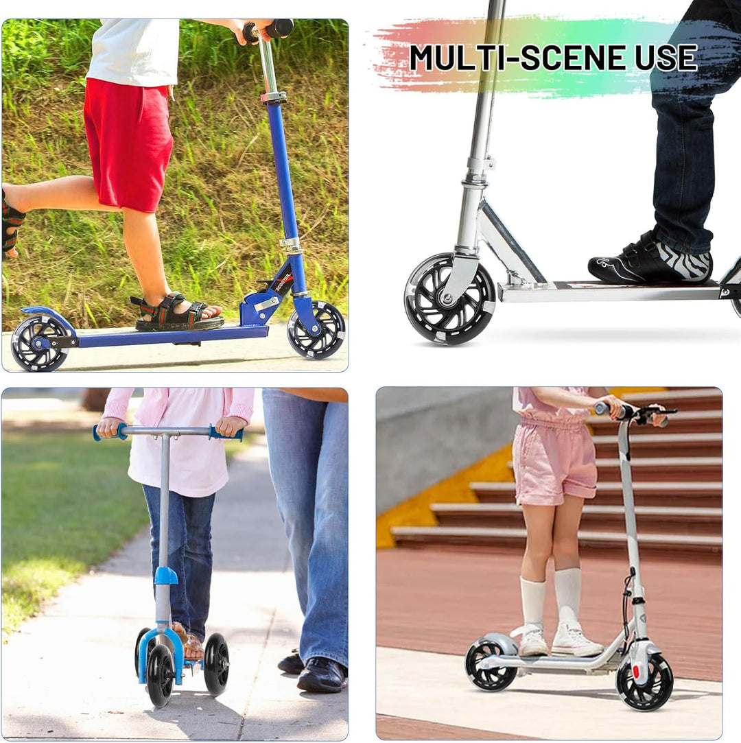 Leuchtende Stunt Scooter Rollen, 2 Stück LED-Lichtrollen, 100mm Led-Scooter Ersatzräder Räder mit AB