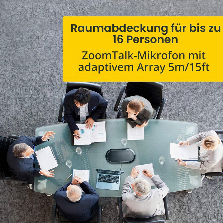 Jabra Speak 810 Konferenzlautsprecher – Microsoft-zertifizierter Lautsprecher für grosse Meetings mi