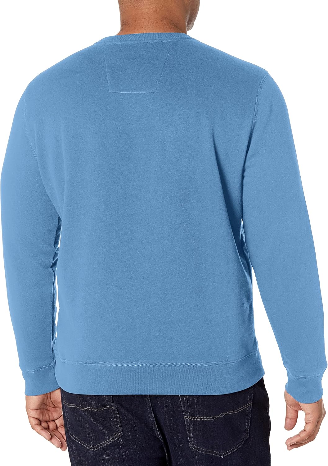 Nautica Herren Basic Crew Neck Fleece Sweatshirt S Blauer Stern, S Blauer Stern
