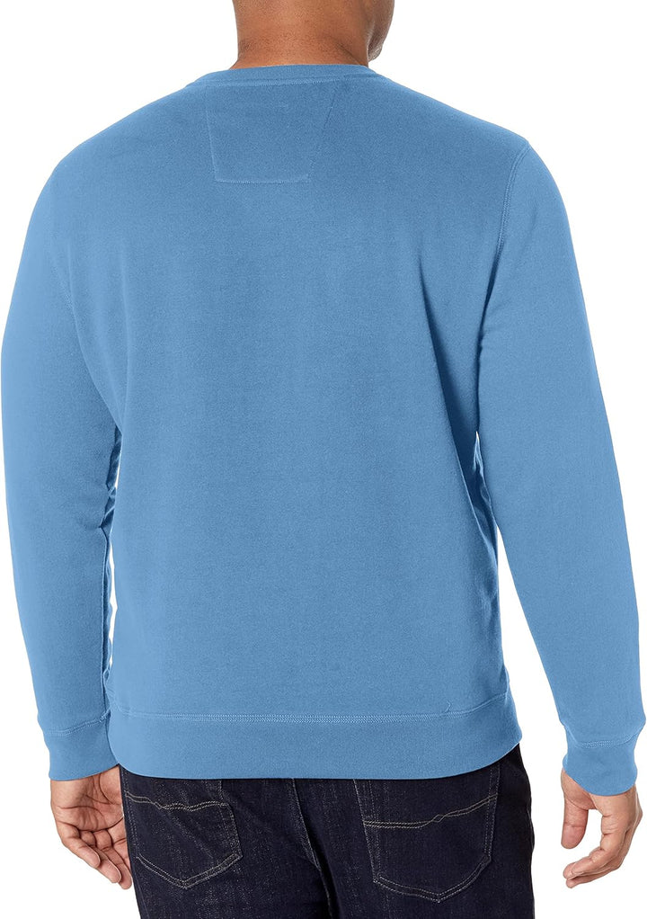 Nautica Herren Basic Crew Neck Fleece Sweatshirt S Blauer Stern, S Blauer Stern