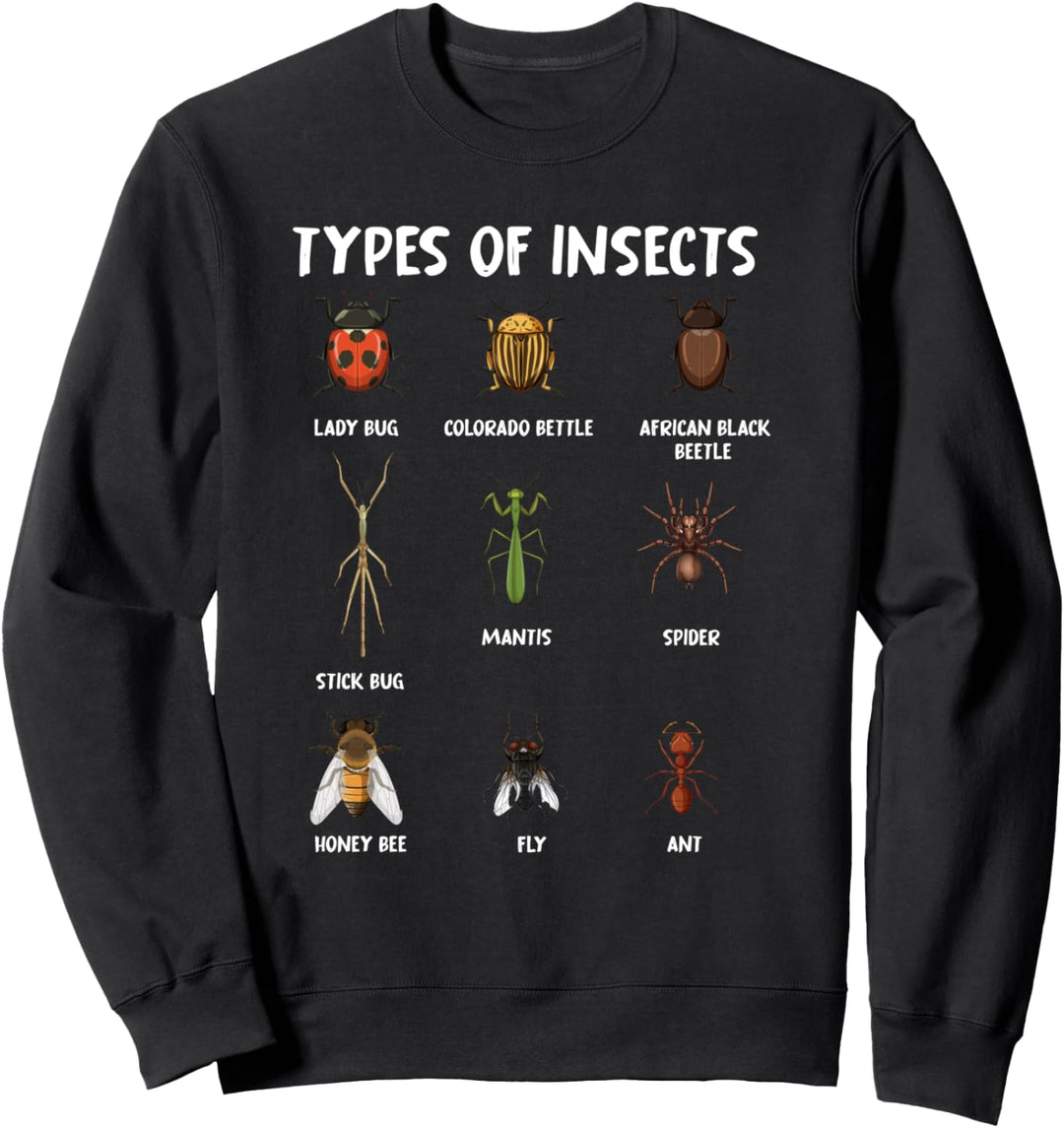 Entomologie Insekten Sammler Tiermotiv Lustiges Käfer Sweatshirt
