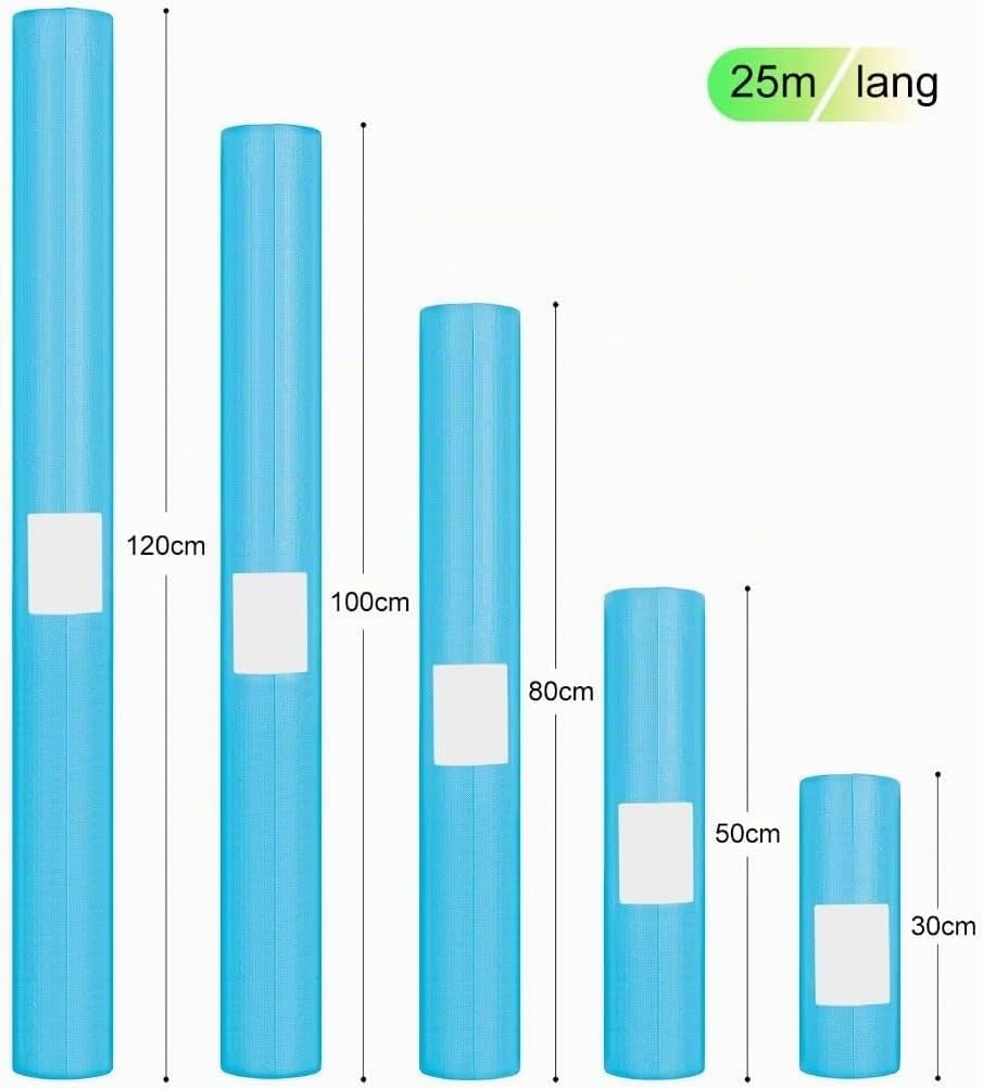 Tischdeckenrolle, 1.18 × 45M, Hellblau, Einweg Vlies Stoffähnlich Tischdecke Rolle, Meterware Tischt