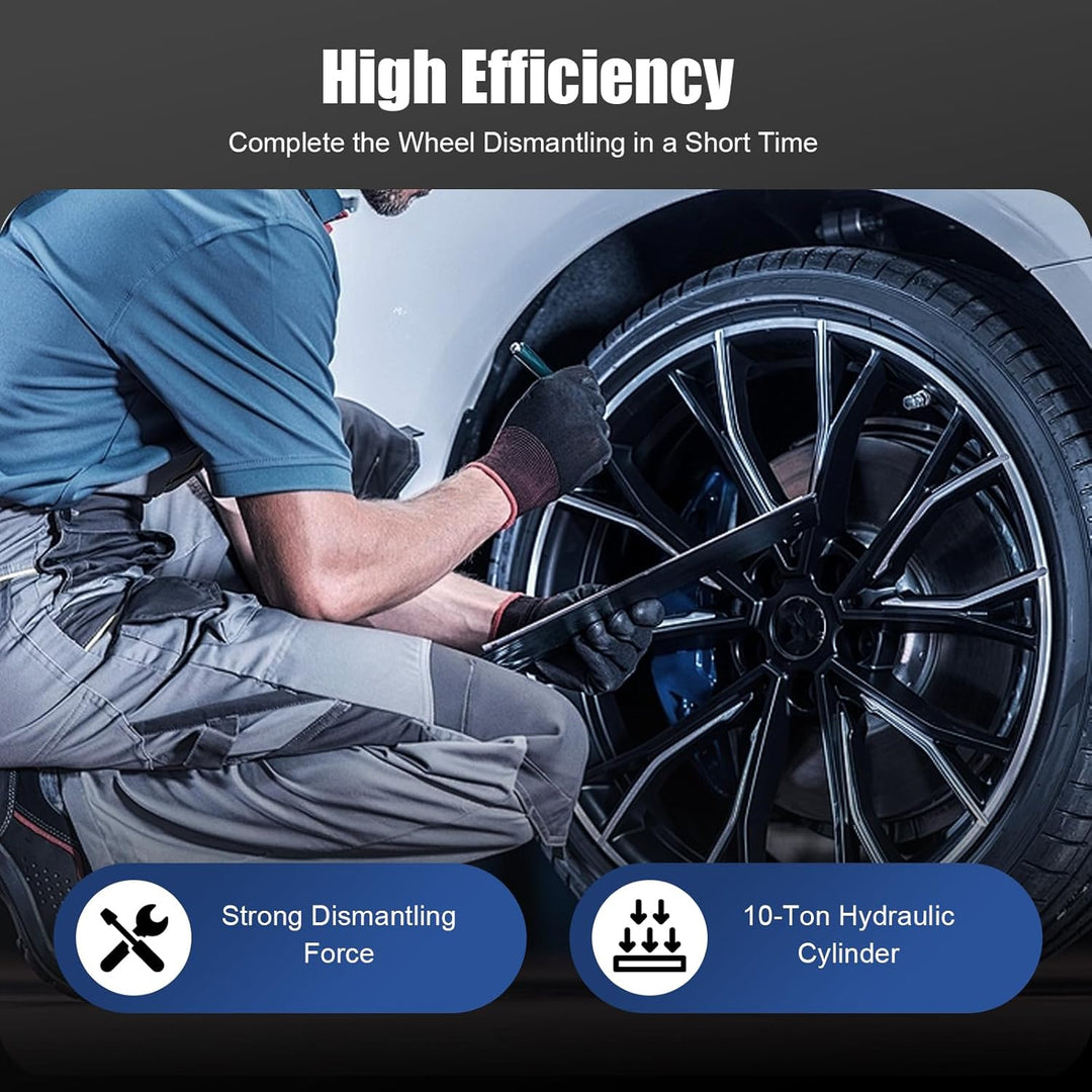 MINRS 10T Hydraulischer Radlager Abzieher Werkzeug Satz, Ausdrücker Satz für Antriebswellen KFZ Radn