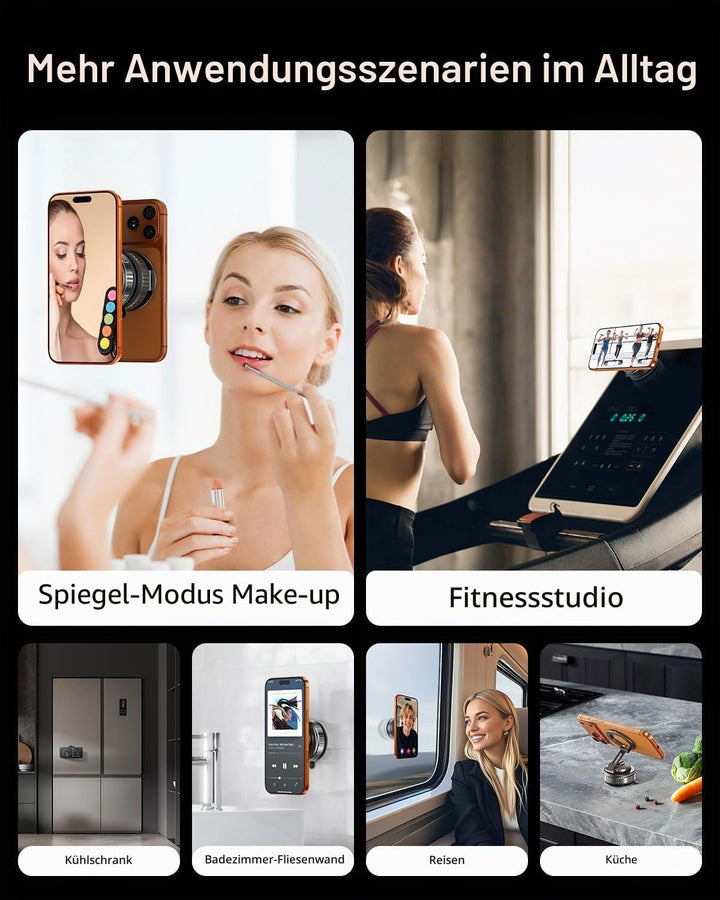 MRGLAS 360°Drehbare Vakuum Handyhalterung Auto Magnetische, Magsafe Handyhalterung, KFZ Autohalterun