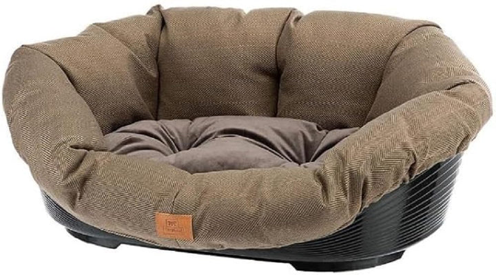 Ferplast Hundebett Hundesofa Katzenbett Hundematte SOFA' 4 Kunststoffkorb mit Waschbarem Gepolsterte