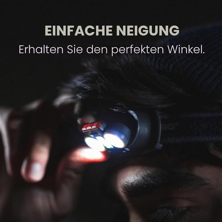 NEBO Einstein 750 Lumen Scheinwerfer | Schwarz, batteriebetrieben, wasserundurchlässig | 5 Lichtmodi