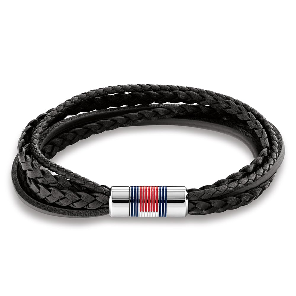 Tommy Hilfiger Jewelry Lederarmband für Herren Schwarz - 2790426