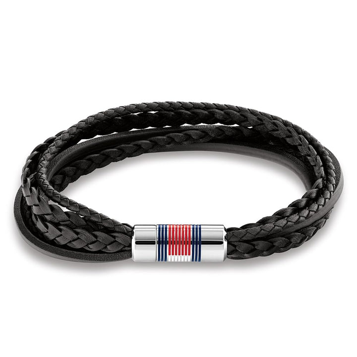 Tommy Hilfiger Jewelry Lederarmband für Herren Schwarz - 2790426