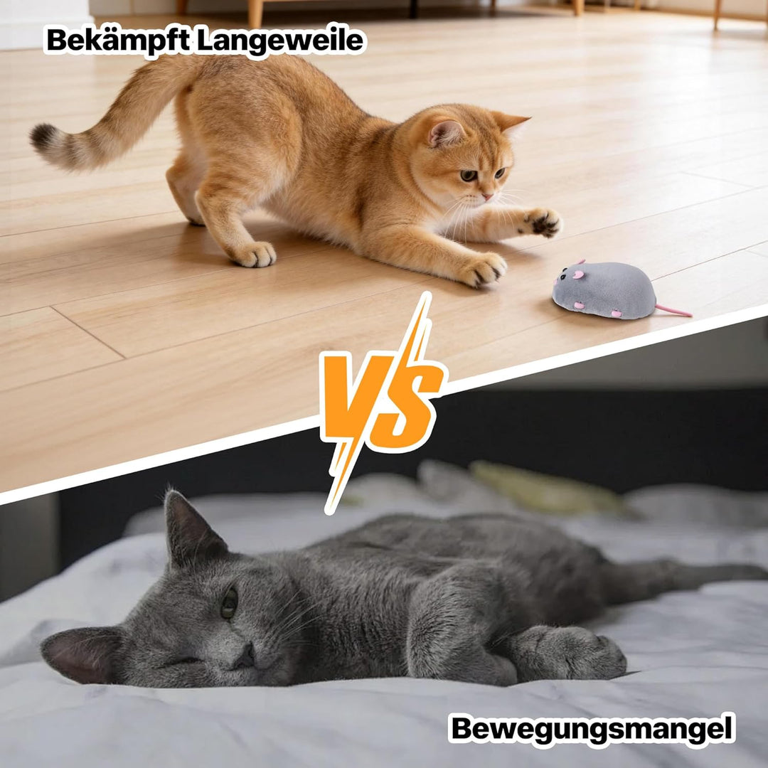 Pet Prime elektrische Katzenmaus, Mausspielzeug für Katze, Spielzeug Maus, Katzen interaktiv Spielze