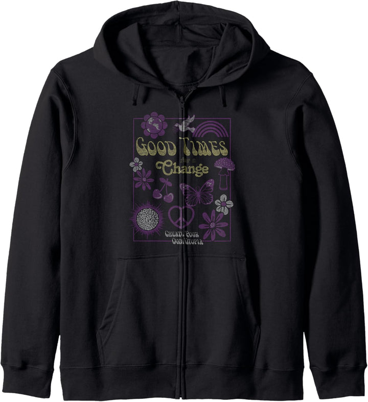 Groovy Good Times Change Kapuzenjacke