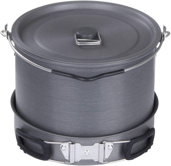10T Topf Pfannen Set Ranger VI+ Camping Kochset für 6-10 Mann 8 TLG. Kochgeschirr im Netzbeutel
