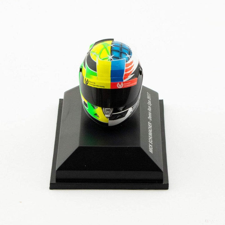 MBA-SPORT Mick Schumacher Miniaturhelm Belgien GP 2017 1:8