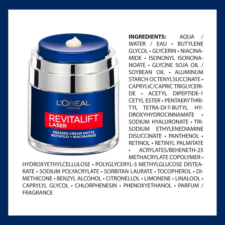 L'Oréal Paris Revitalift Laser Pressed Cream Retinol + Niacinamid Night