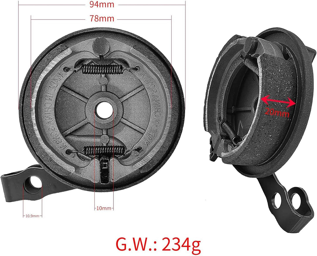 HYGJ TMOM Vorderrad Trommelbremse Scooter Original Trommelbremsen für Ninebot Max G30 Elektroroller