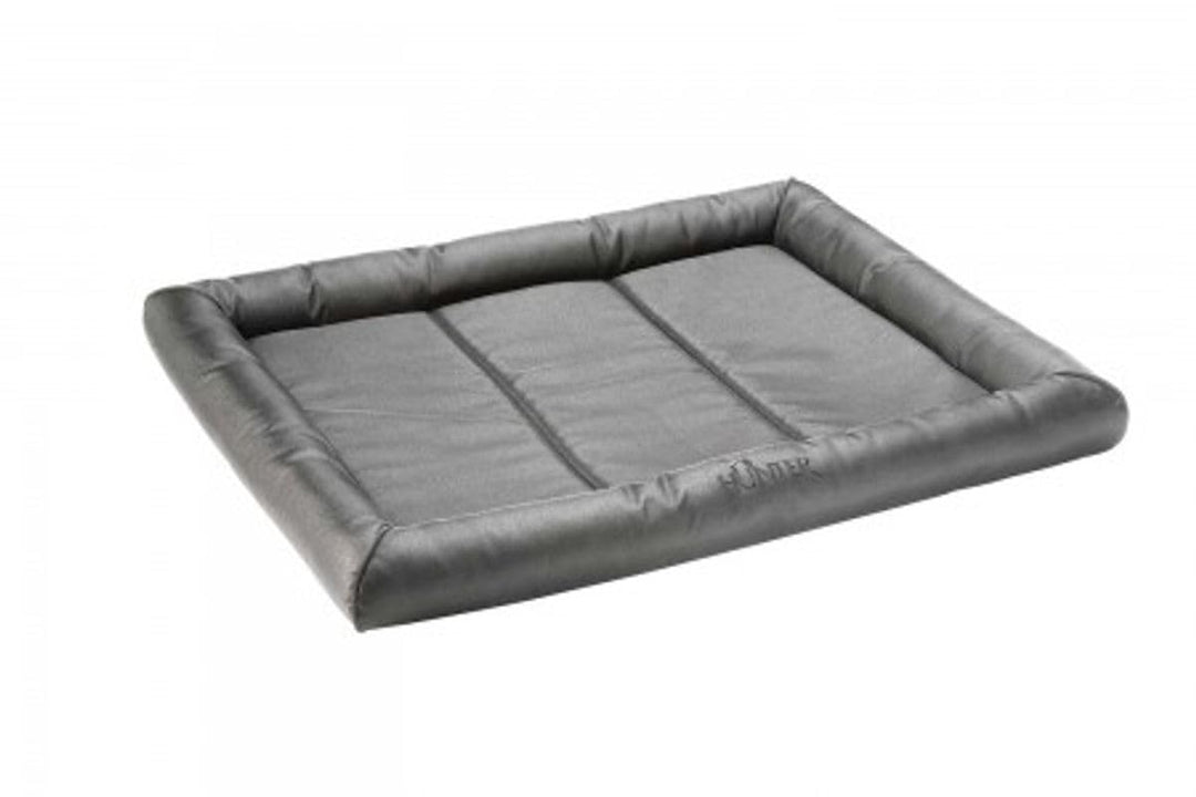 HUNTER Vermont Hundematte, Polyester, robust und schmutzabweisend, gepolstert, 100 x 80 cm, grau gra