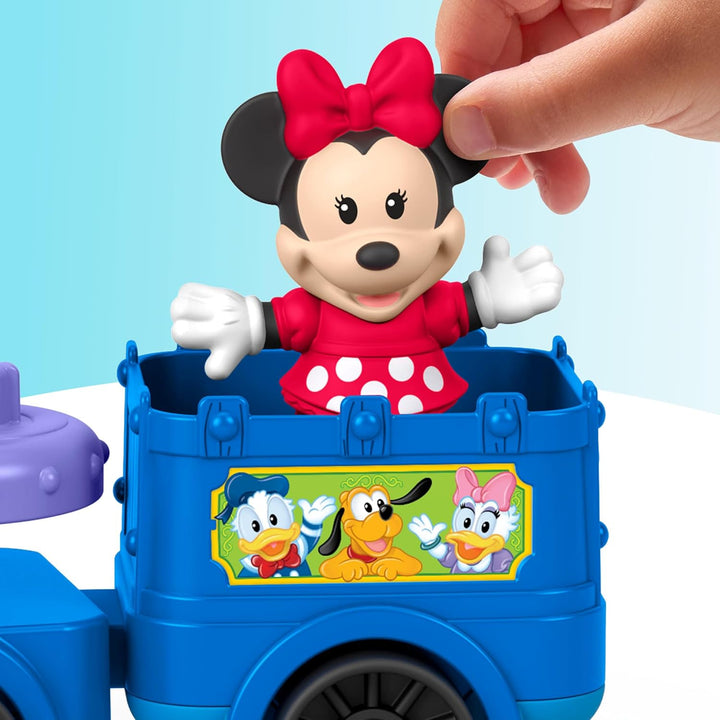 Fisher-Price Little People Kleinkindspielzeug Disney Jr Mickey &amp; Minnie Musikzug mit 2 Figuren für R