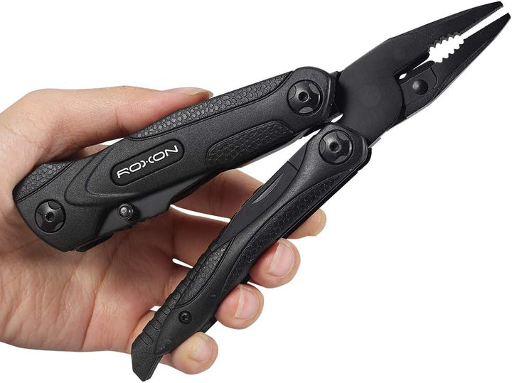 ROXON CM1349 Spark Multitool-Zange, 14-in-1 Multifunktionswerkzeuge, Klappzange, Mehrzweck-Outdoor-Ü