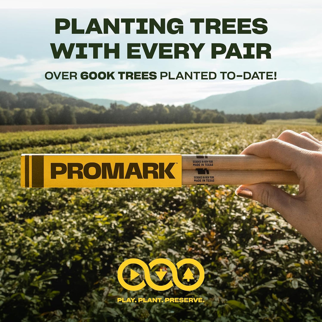 ProMark Drumsticks - Schlagzeug Sticks - Schlagzeugsticks - Klassischer Vorwärts 2B Drum Sticks - Ov