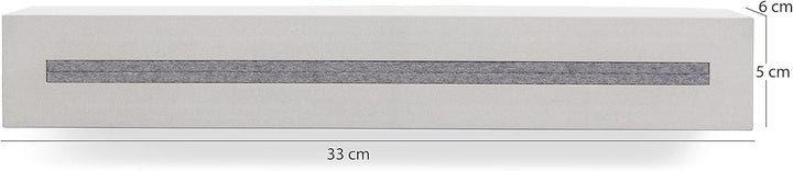 Schlüsselbrett mit Ablage aus Beton Light Edition 33x6x5 cm, Schlüsselboard Wand, Schlüsselaufbewahr