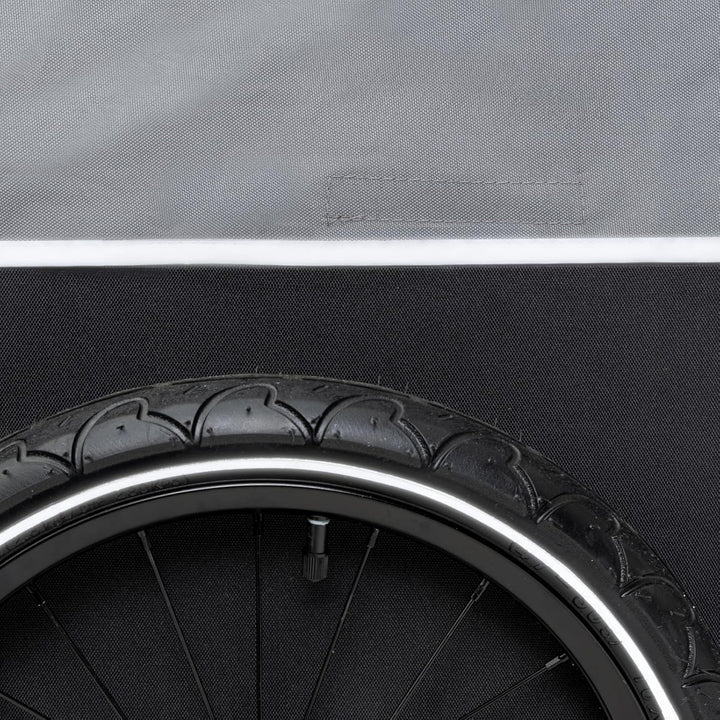 qeedo Cargo Trailer Fahrradanhänger Lastenanhänger, Fahrrad Transportanhänger, klappbar Schwarz, Sch