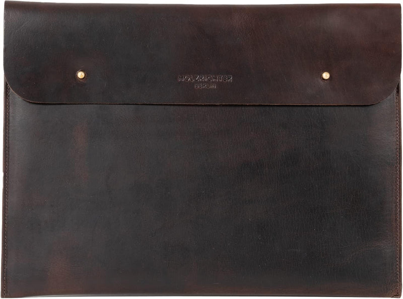 HOLZRICHTER Berlin Laptop Sleeve 13" No 3-8 Marone - Hochwertige Laptop-Hülle handgefertigt aus Prem