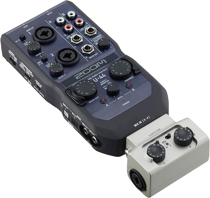 ZOOM U-44 Handy Audio Interface Blau, Blau