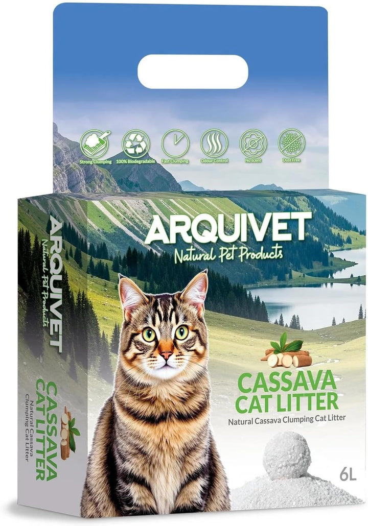 Cassava – Katzenstreu – 6-Liter-Packung (4 Stück) – ARQUIVET, 4
