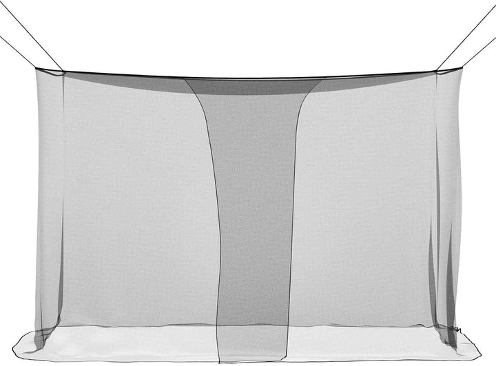 Moskito-Netz für Bett Schwarz aus Polyester 156 Maschen, 220 x 120 x 150 cm, mit genähter Öffnung, I