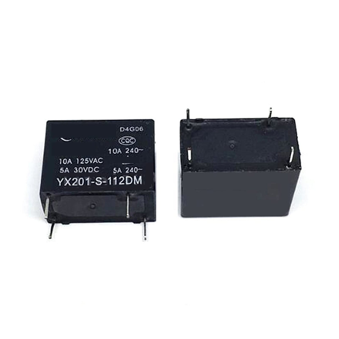 MESKEL 10 Stück Relais YX201-S-112DM 12VDC YX201-S-124DM 24VDC YX201 S 112DM 12V 4PIN 10A DC12V 24V