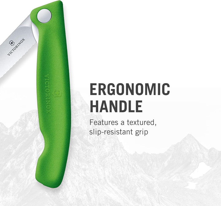 Victorinox, Swiss Classic, Profi Tomaten- und Tafelmesser, Extra Scharfe Klinge, Wellenschliff, 11 c