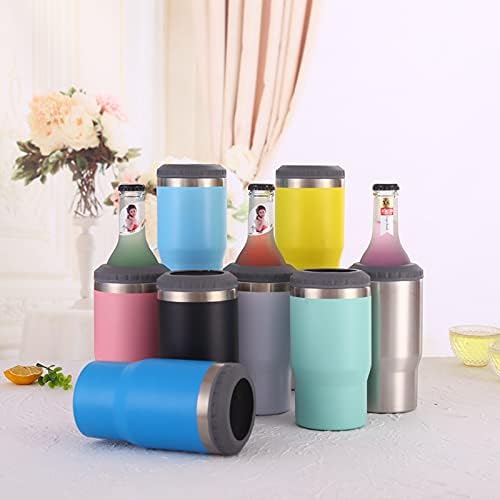 400 ml Dosenisolator, Zwei-Wege-Deckel, doppelwandig, Edelstahl, isolierter Dosenkühler, Bierflasche