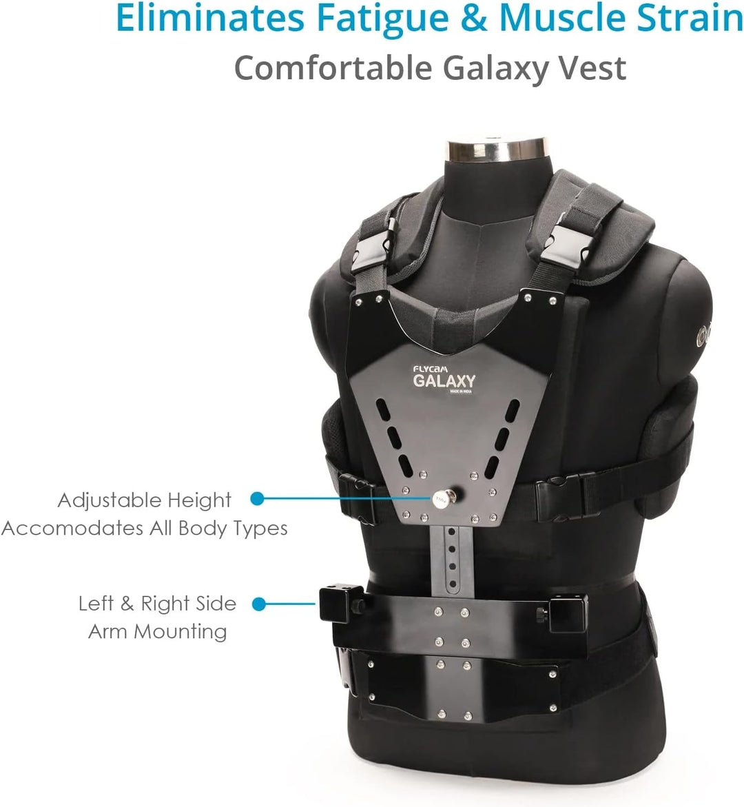 FLYCAM GLXY-AV Galaxy Doppelarm und Weste, mit Steadycam, für Hand-Stabilisator für Videokamera, Cam